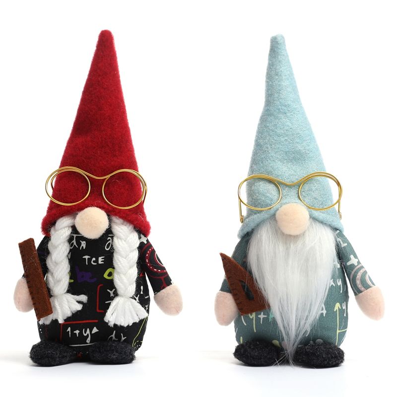Gnomes Decor Doll Desktop Ornament Start of School Holiday Gnomes Scandinavian Farmhouse Home Tiered Tray Decor
