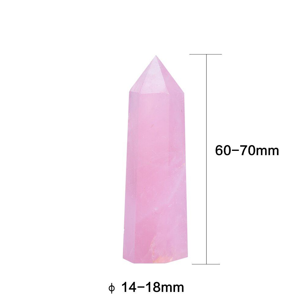 4-7cm 1pcs Natural Rose quartz crystal point mineral ornament Magic stone house decoration office decoration
