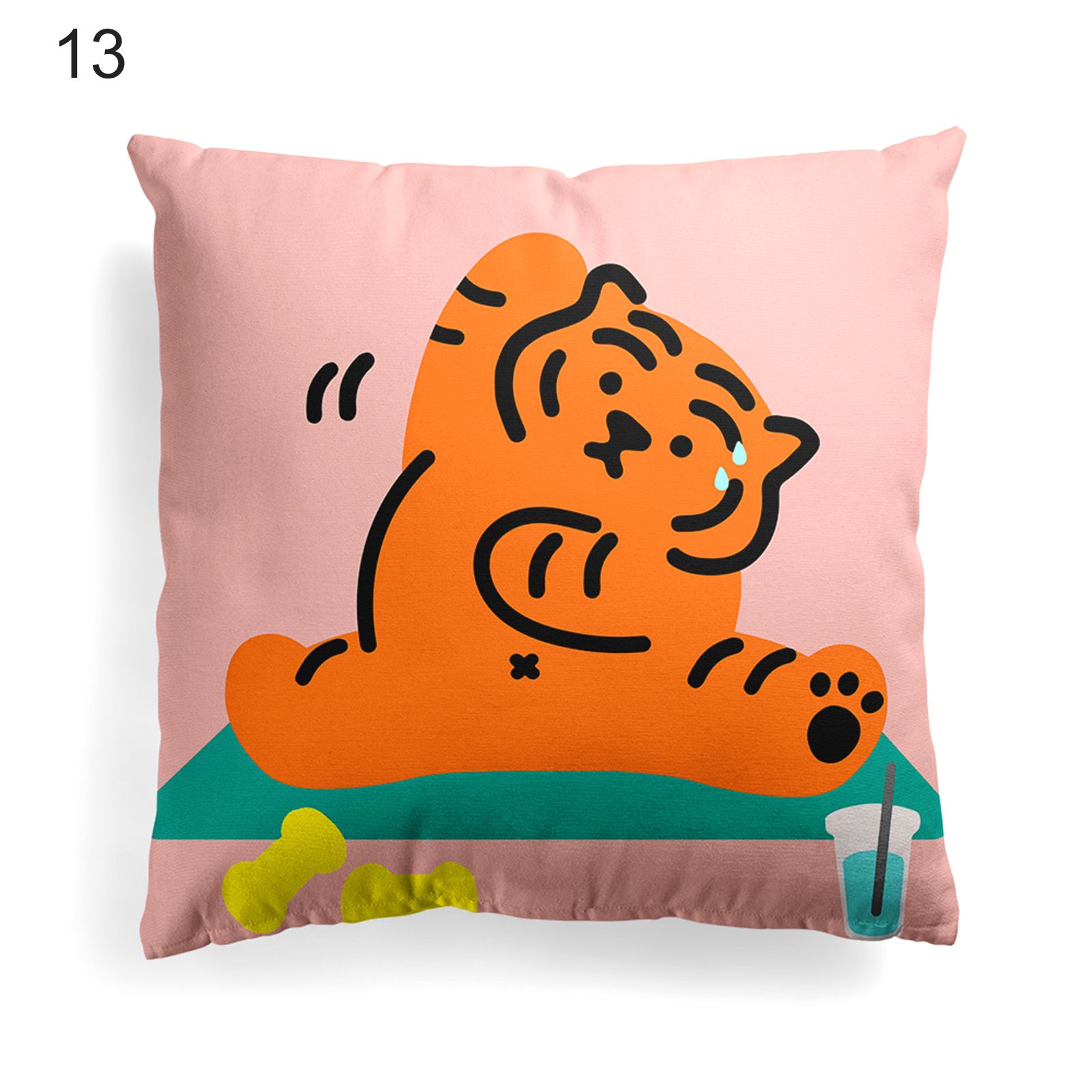 low Cushion Cover Attrtive New Year Zipper low Case