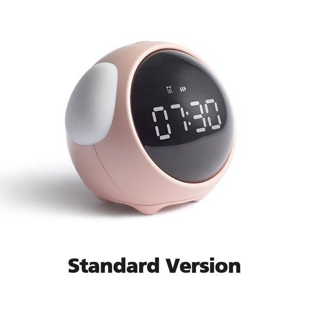 Xiaomi Cute Expression Alarm Clock Multi Function Digital LED Voice Controlled Light Bedside Thermometer Clock for Best Gift