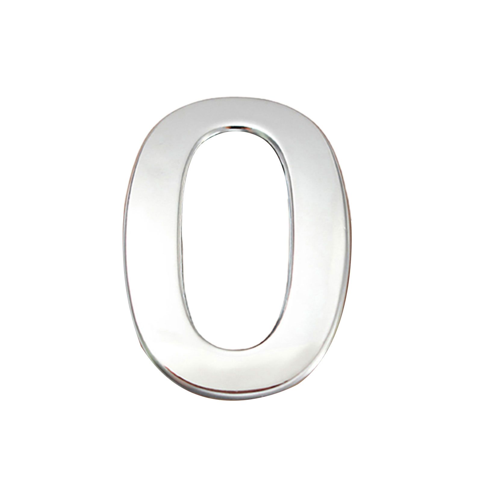 Digit Sticker Polished Number Pattern Nickel Plated Plate Sign Number Decal for Hotel