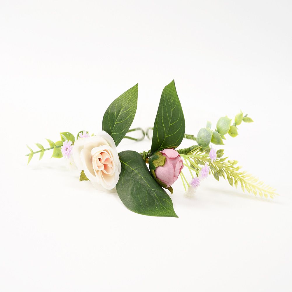 GC Pet Artificial Wreath Handmade Simulation Garland For Valentine Day Wedding Party Decorations color