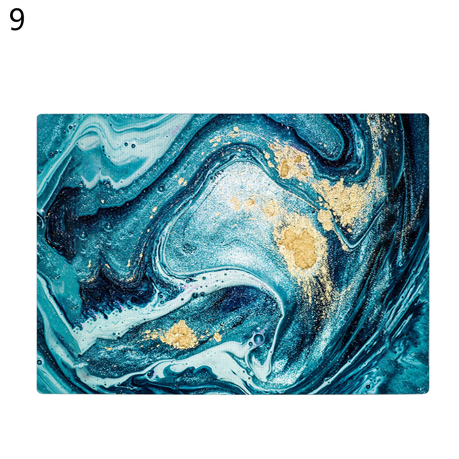 Dish Mat Breathable Decorative Rectangle Solid Color Ple Mat