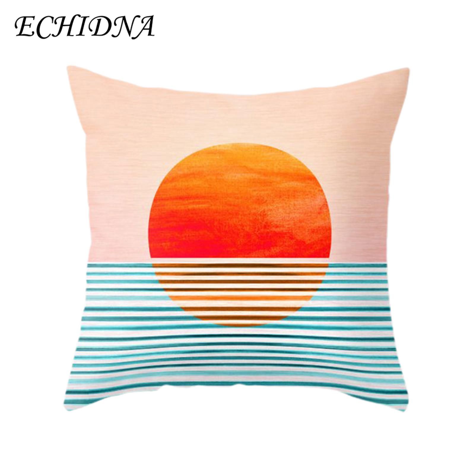 Cushion Cover Breathable Invisible Zipper Geometric Pillow Cover