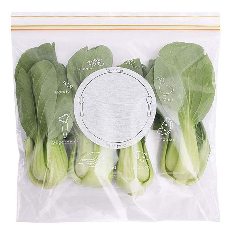 Thickened Vegetable Sorting Bag Fruits Snack Self Sealing Bag Sealed Packing Bags Food Preservation Storage Bag(Large)