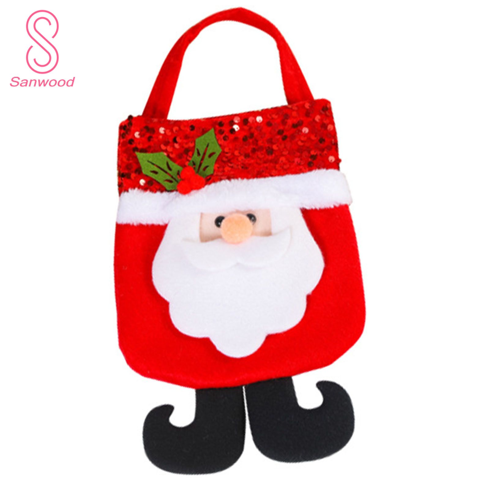 Christmas Gift Bags Xmas Themed Cartoon Style Present Bag