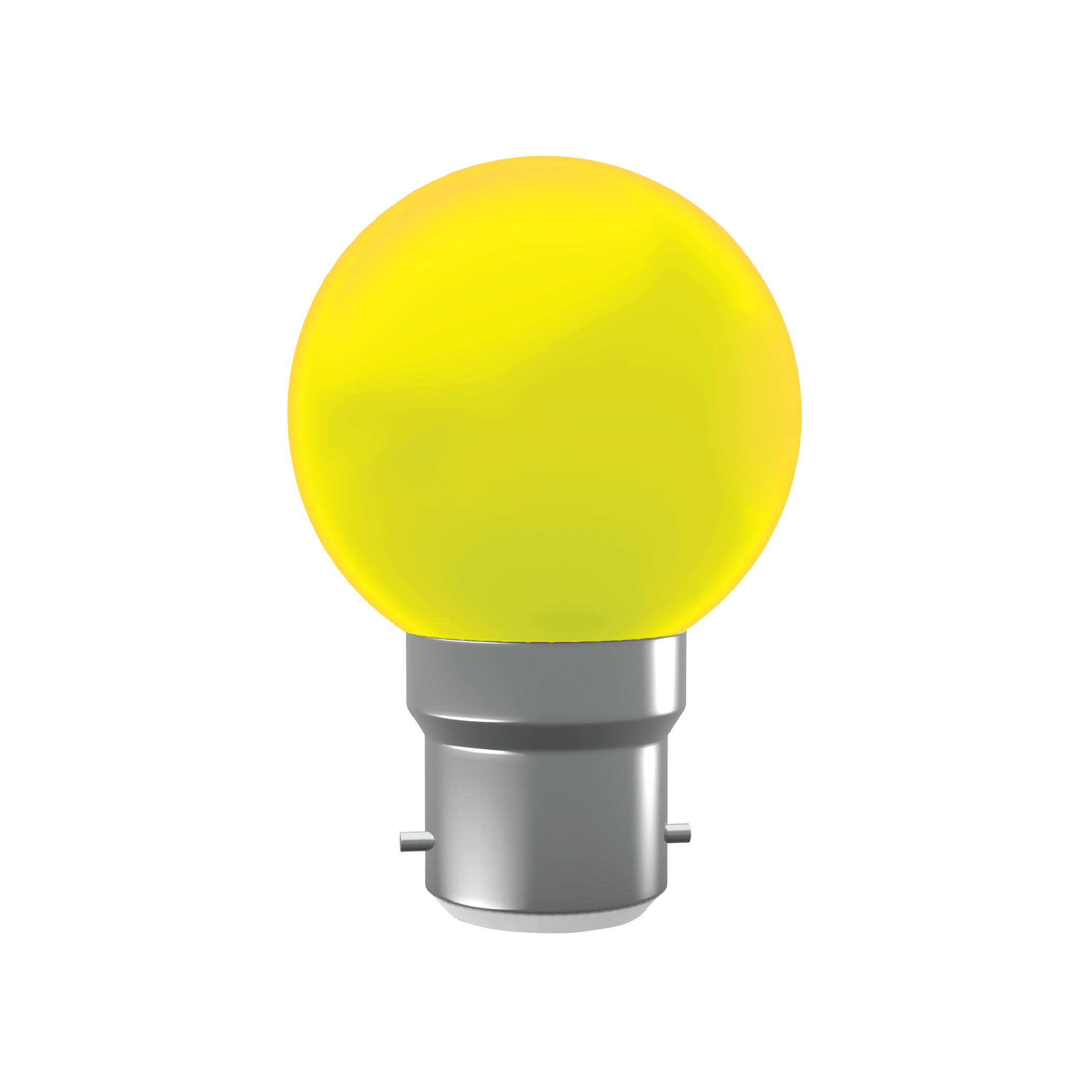 AC LED Colorlux Round 0.5W Yellow B-22 (Pin)