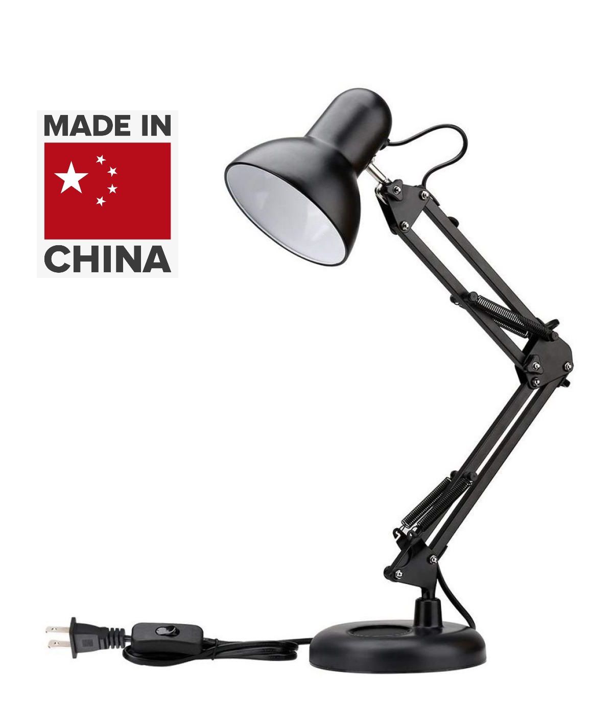 Rocklight Modern Gloss Metal Swing Arm Table Lamp For Study Made In China