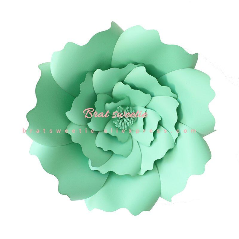 20 30cm 40cm Artificial Flowers Fake DIY Baby Shower Wedding Christmas Party Decoration Backdrop Paper Flowers Wall Decor