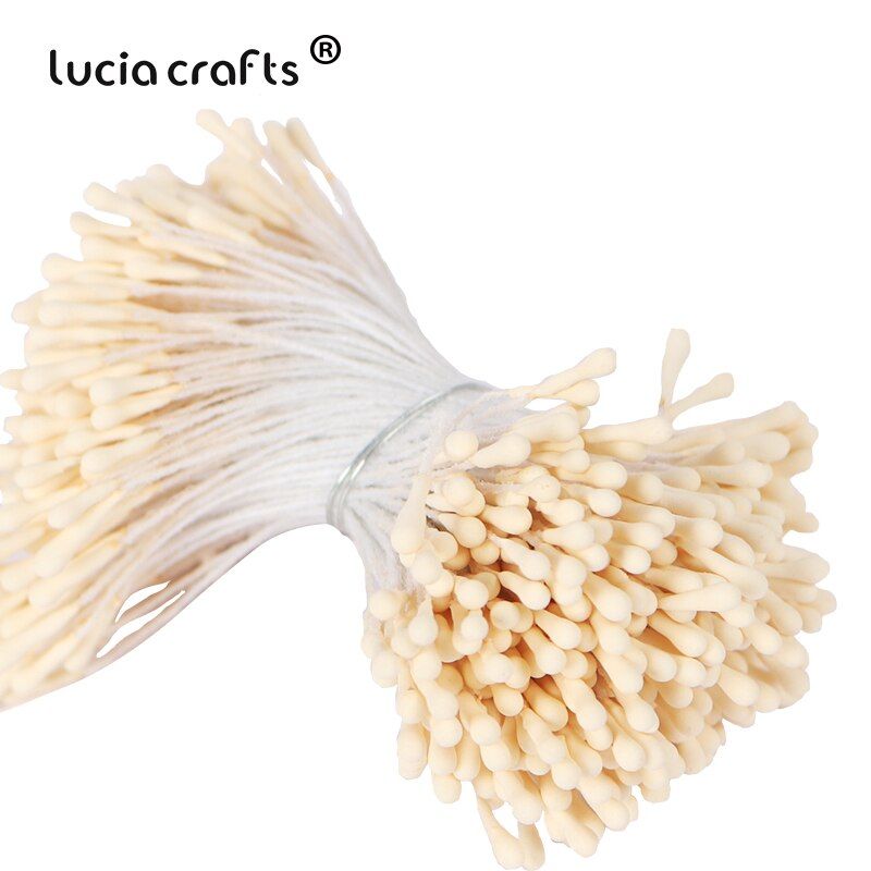 420/600pcs 1mm Artificial Mini Flower Stamen Pistil DIY Craft Wreath Cake Gift Box Cards Wedding Christmas Decorations D1314