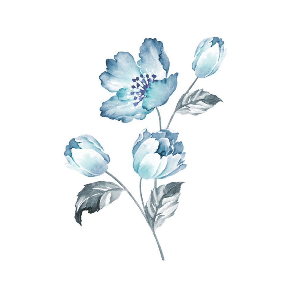 Yfashion Orchids Flowers Wall Stickers e Decoration Mural Art Stickers Room Decor