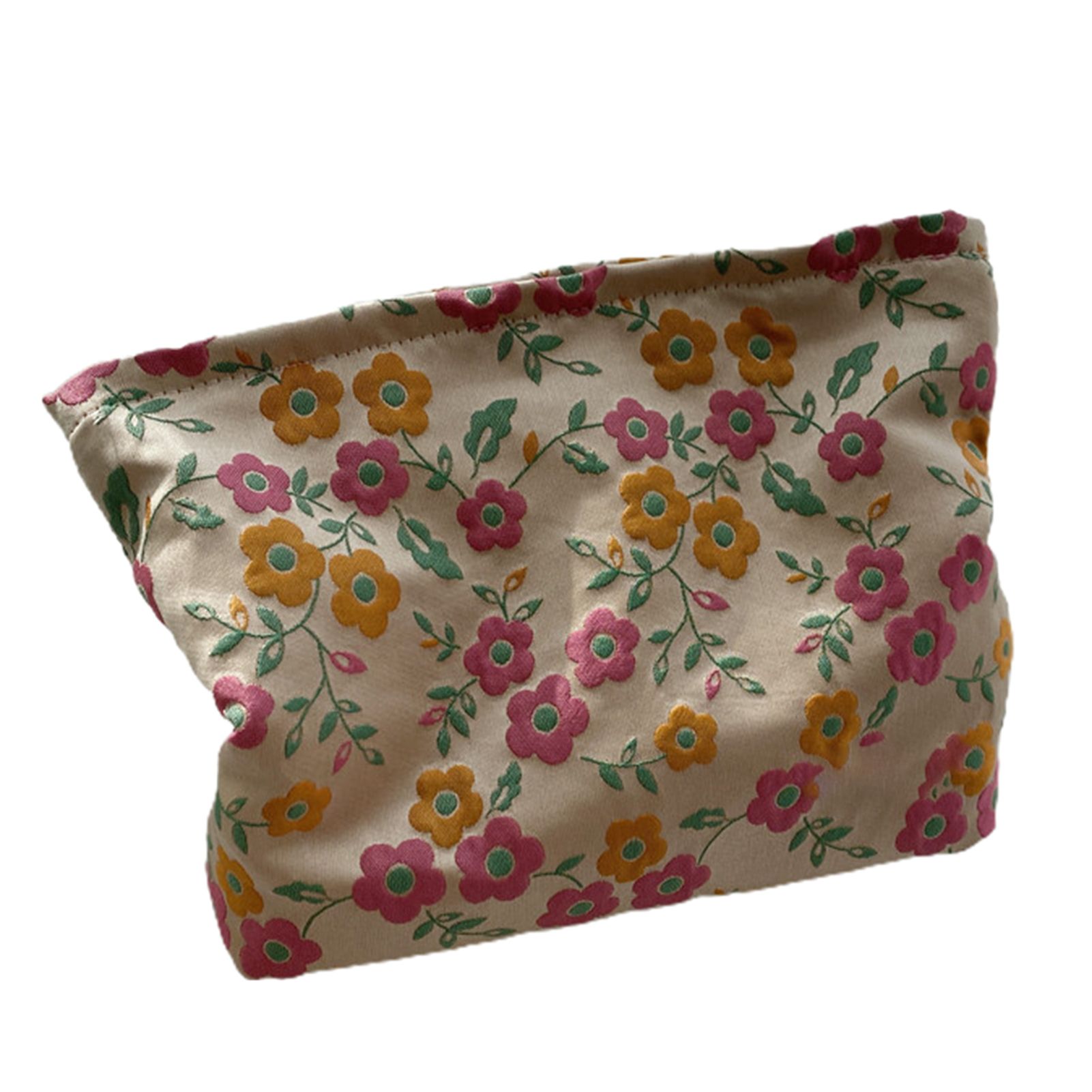 Makeup Organzier Smooth Surface Handheld Lipstick Eye Shadow Cosmetics Bag