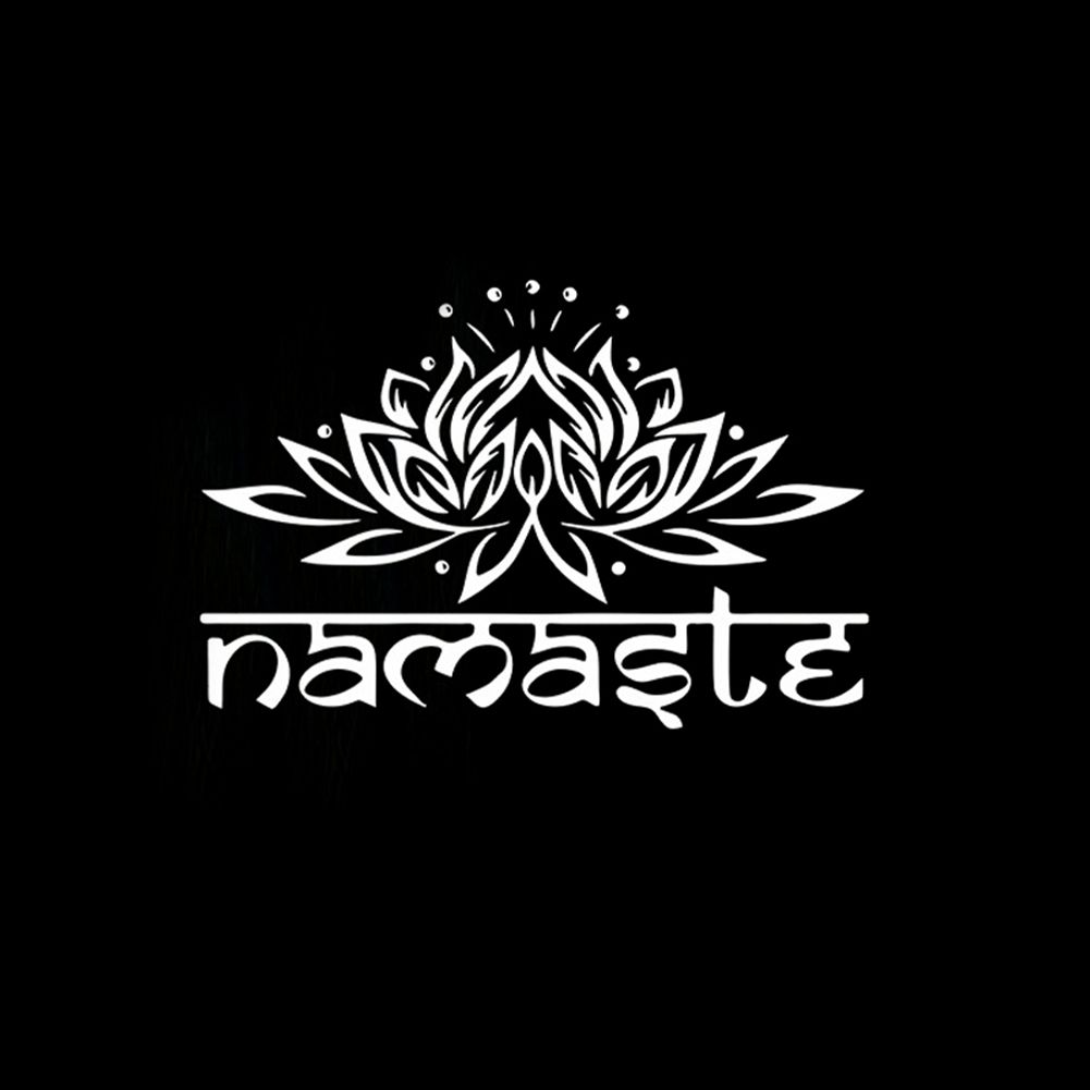Indian Namaste Lotus Wall Sticker Background Decal