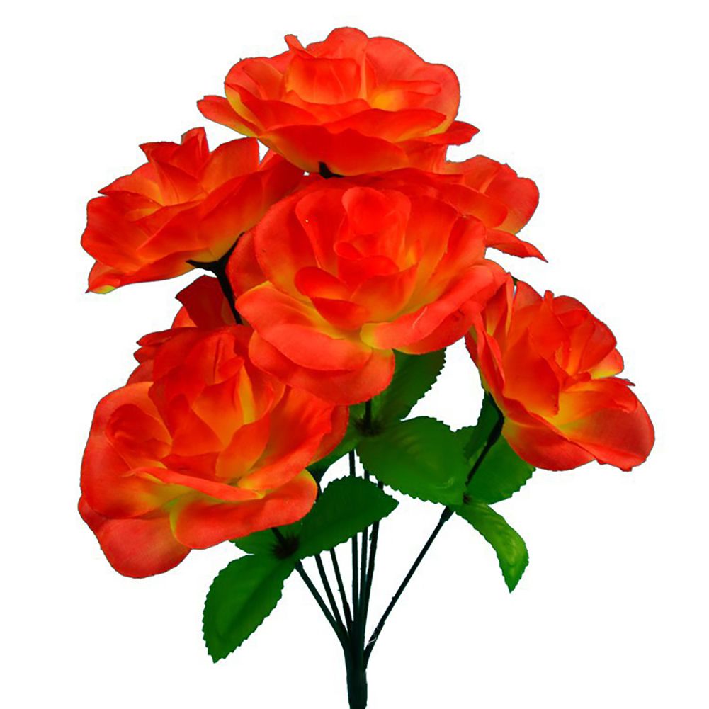 1Pc Artificial China Rose Home Garden Wedding Flower Arrangement Desktop Decor