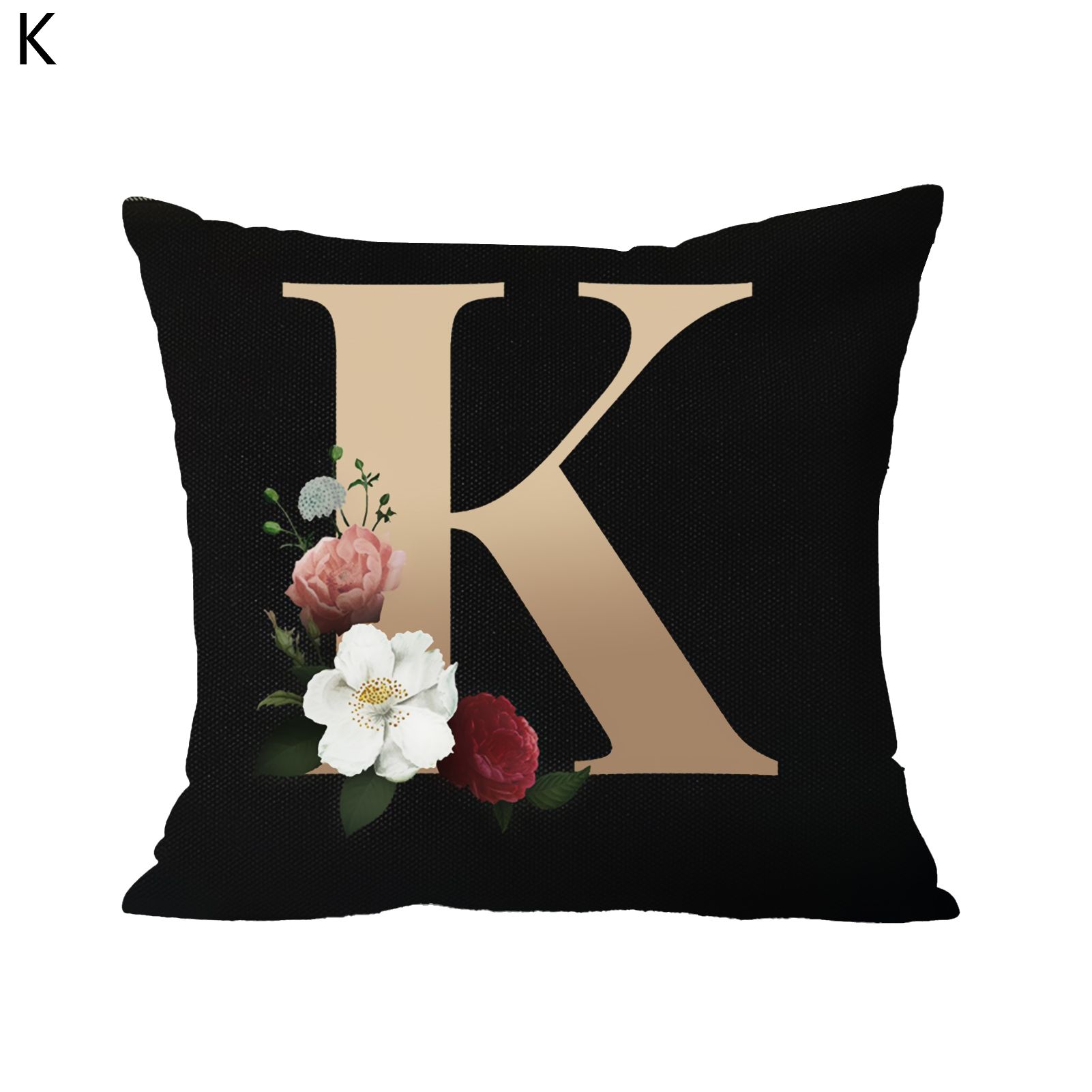 low Case Wkle Resistant Square Decorative Letter Pted Couch Cushion Slipcover