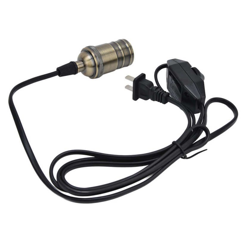 Lamp Making Kit Kits Dimmable Practical Retro Style Lighting Equipment for E26 Base Bulbs US Plug 110‑240V