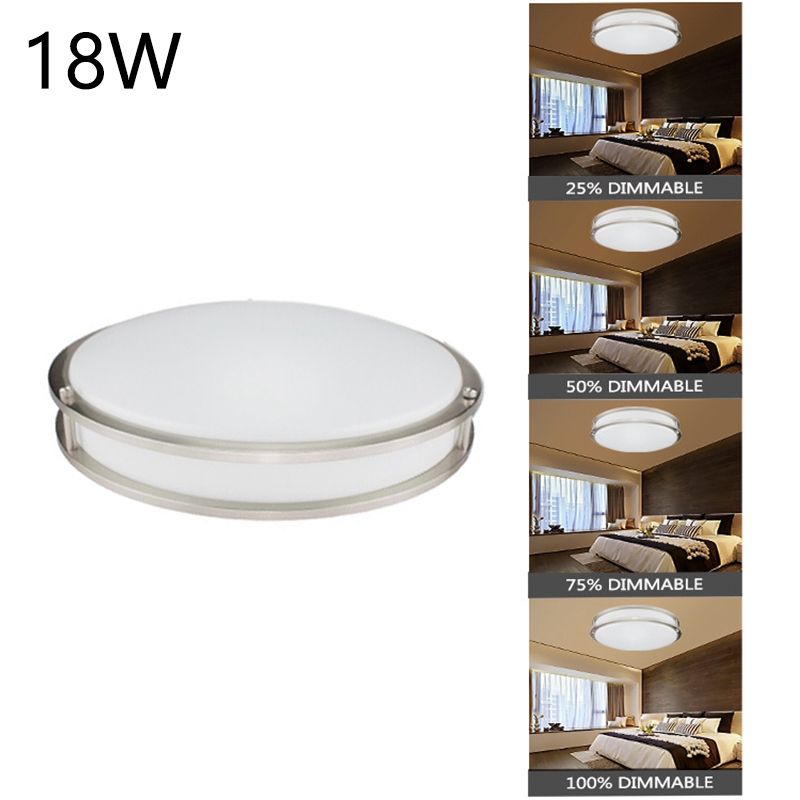 12Inch Dimmable LED Flush Mount Ceiling Light Fixture galactic Ring 18W Modern Home Decoration Lights
