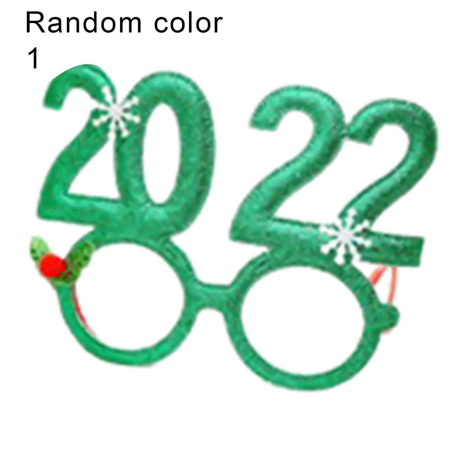 Eco-friendly Christmas Glasses Cartoon Style Plastic Snowman Cartoon Style Eyeglasses for Home