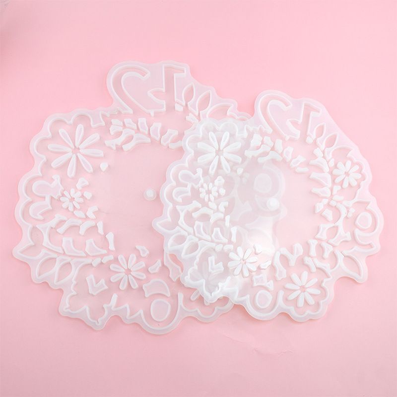 DIY Epoxy Resin Flower Clock Mold Silicone Clock Mold Clock Casting Tools Handmade Tool DIY Crafts with wear-resisting property