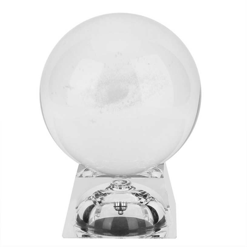 Crystal Photography Prop Button K9 Decoration Art Decor Ball Luminous Base for Meditation Street Healing Fengshui