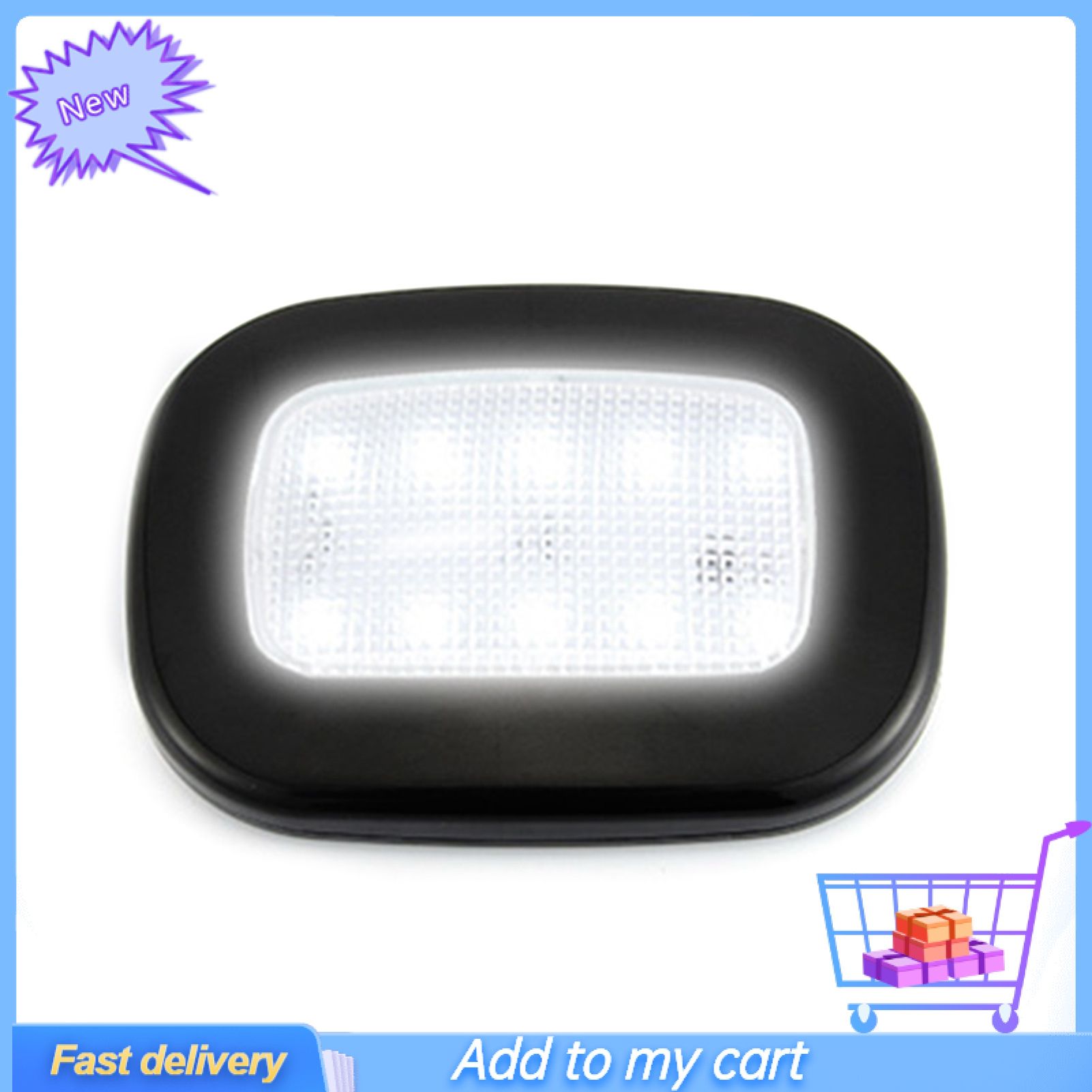 Dome Light USB Touch Rectangle Interior Ceiling Reading Magnet Lamp for Car