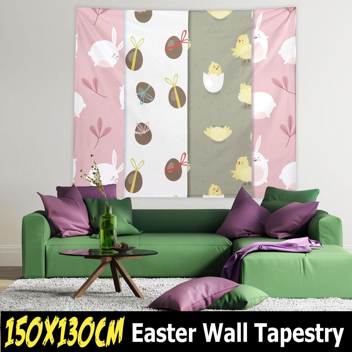 Easter Wall Home Tapestry Art Room Hanging Tapestry Bedspread Decoration
