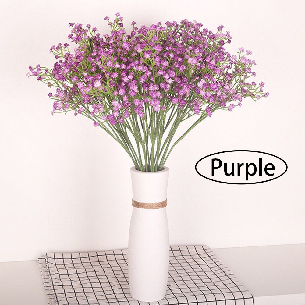 2020 Simulation Gypsophila Simulation Flower 3 Fork Artificial Fake Flower Babys Breath Silk Flowers Bouquet Home Decor