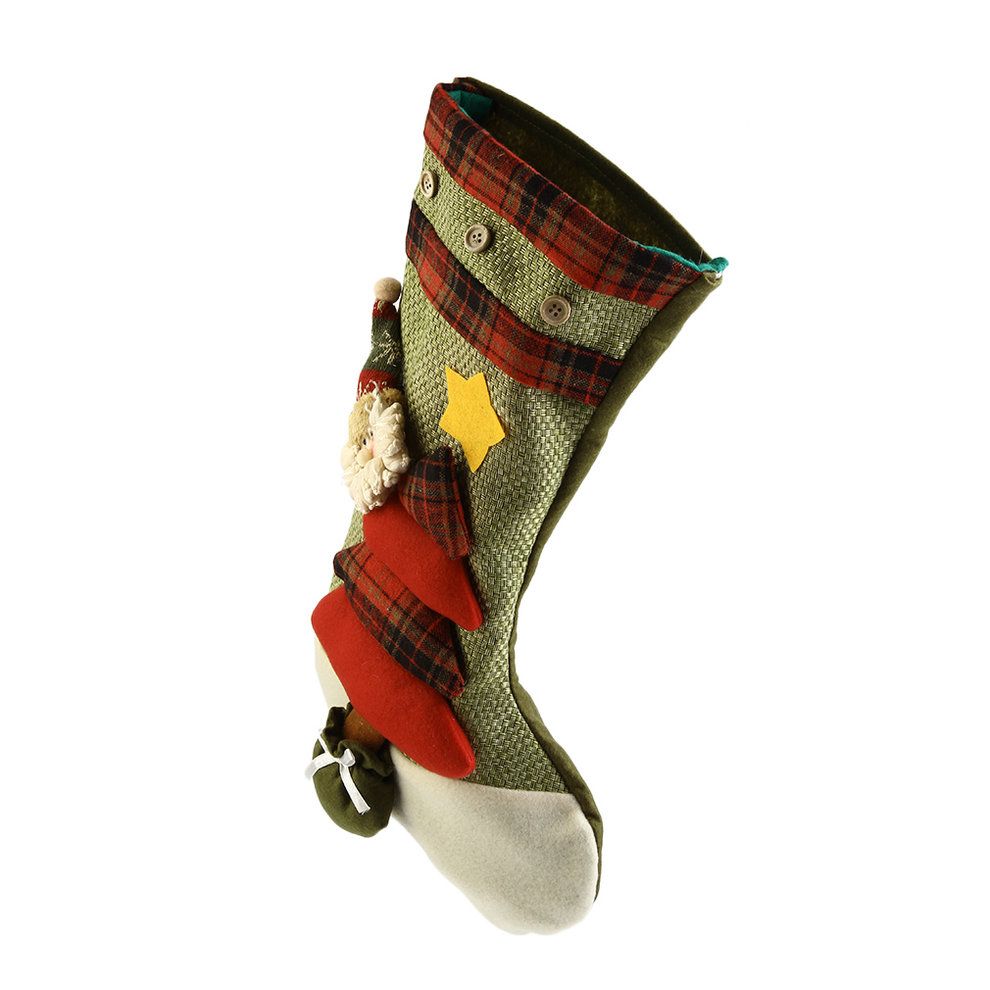 Christmas Decoration Stocking High Long-legged Christmas Socks Candy Gift