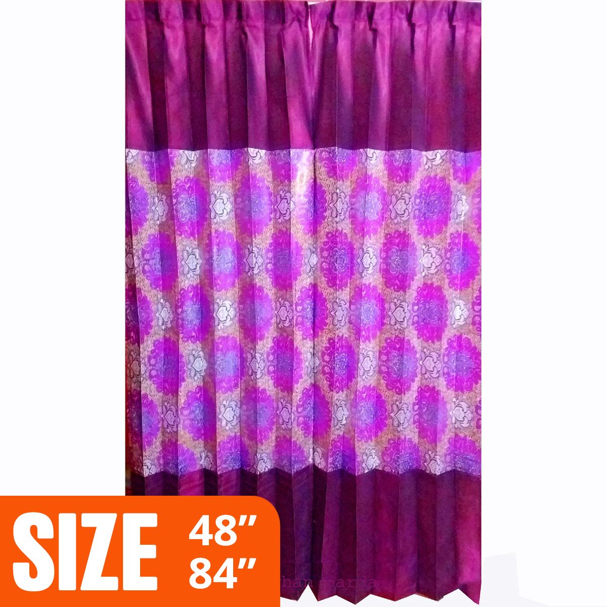 Double size Curtain-Purple
