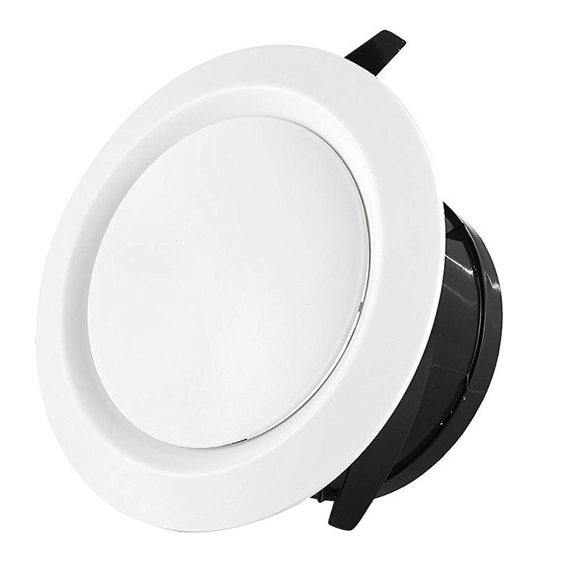 2 Pieces ABS Adjustable Air Vent Round Soffit Exhaust Vent White Inline Duct Fan Outlet Vent 4 Inch(null)