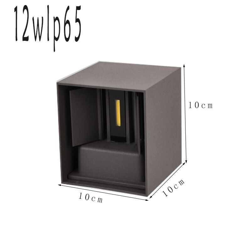 LED outdoor waterproof wall light COB infrared human body sensor light dimmable angle courtyard balcony garden door headlight20w