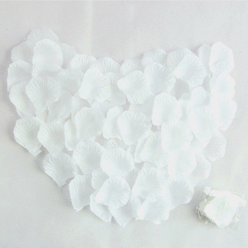 100PCS Sincerely Rose Petals Party Artificial Dried Flowers Confetti Wedding Decoration DIY Engagement Wedding Party Supplies