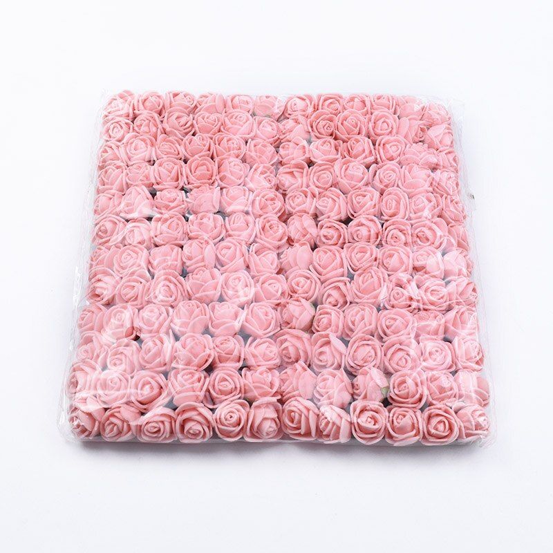 12/144Pieces MINI 2cm Foam roses home decor scrapbooking christmas garland PE Wedding bridal brooch diy gifts artificial flowers