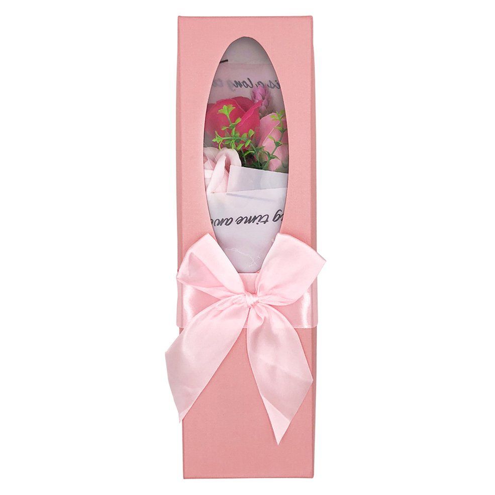 MA Rose Gift Box Simulated Soap Flower Aroma Valentine's Day Wedding Decoration-Colorful