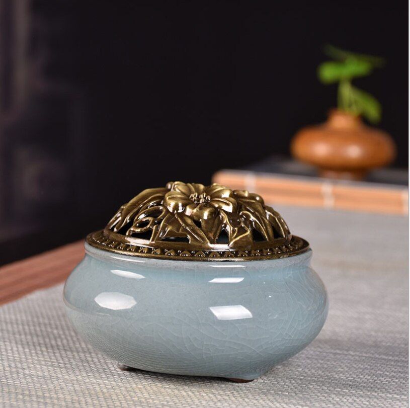 Ceramic Incense Burner - Ceramic Palo Santo Incense Burner - Creative Ceramic Incense Holder - Vintage Incense Holder