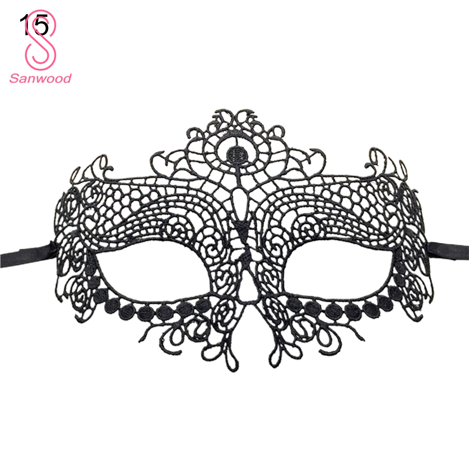 Lace Hollow Black Eye Cover Various Styles Masquerade Eye Cover Halloween Supplies