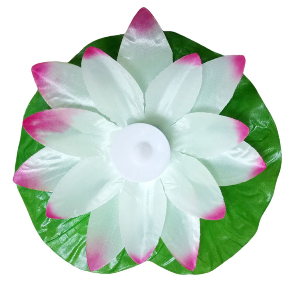 Electric Candle LED Wishing Light Garden Pond Pool Water FloatLotus Flower Lamp