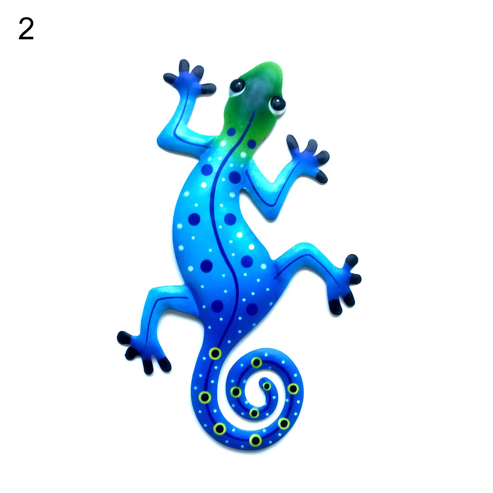Gecko Ornament Multi-purpose Metal Gecko Statue Wall Garden Art Decorations