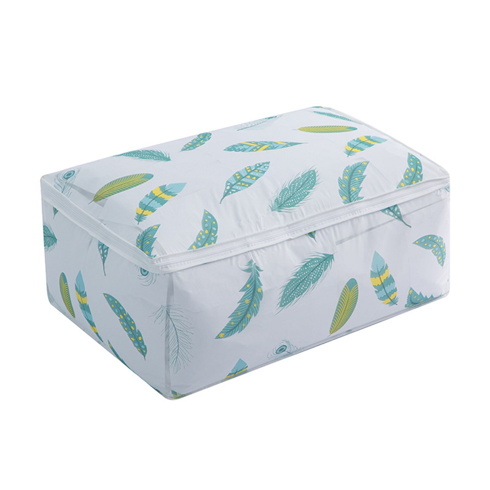 Bedding Bag Large Capacity Flower Pattern PVEA Home Wide Opening Bedding Holder for Bedroom