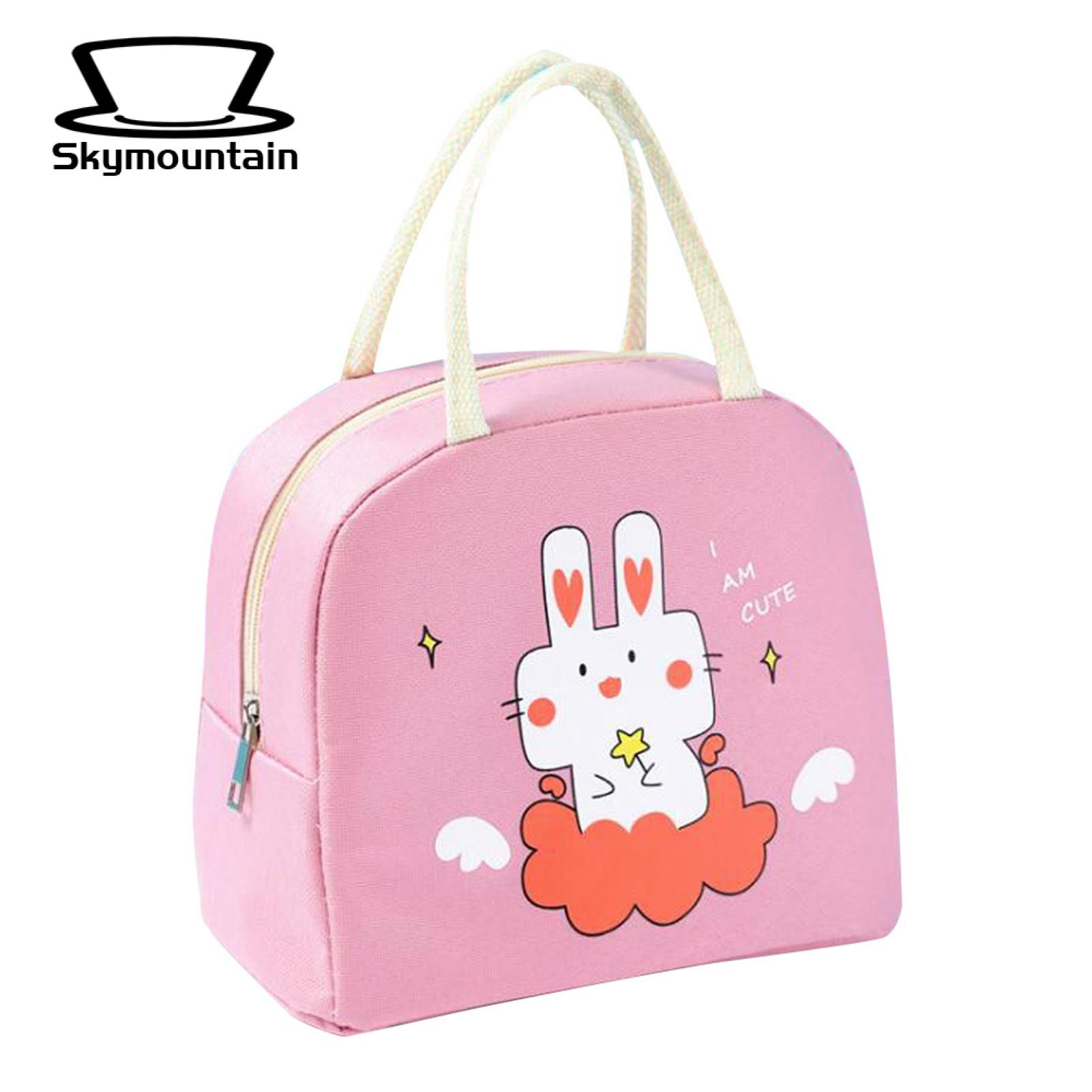 Skymountain Lunch Bag Leak-proof Cute Cartoon Insulated Lunch Bag
