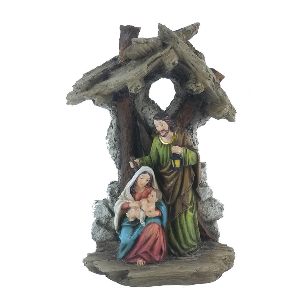 Zayton Figurine Holy Family Nativity Scene Home Decoration Christ Jesus Statues Mary Joseph Miniature Sculpture ChristGift