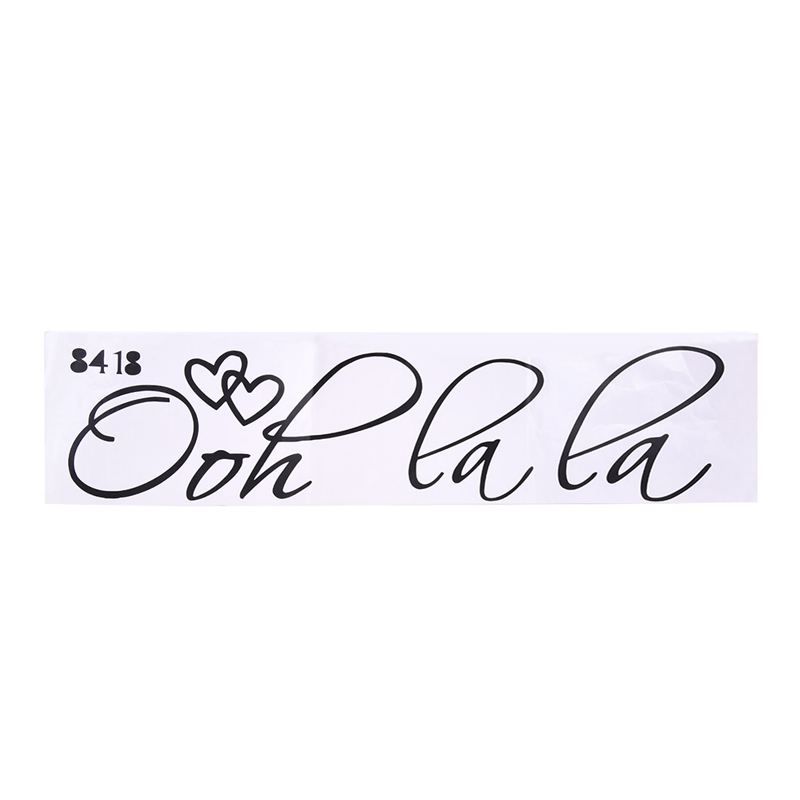 OOH LA LA Paris France Hearts Love Quote Vinyl Wall Decal Decor Art Sticker G250