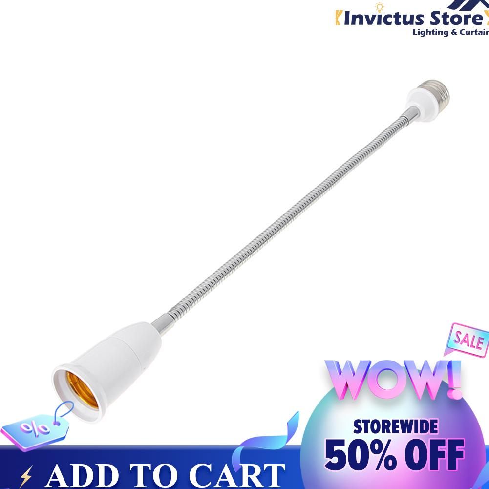 shipping E27-E27 Lamp Flexible Extension Adapter Converter Bulb Elongation Holder(19.5cm/29.5cm/39.5cm/49.5cm)