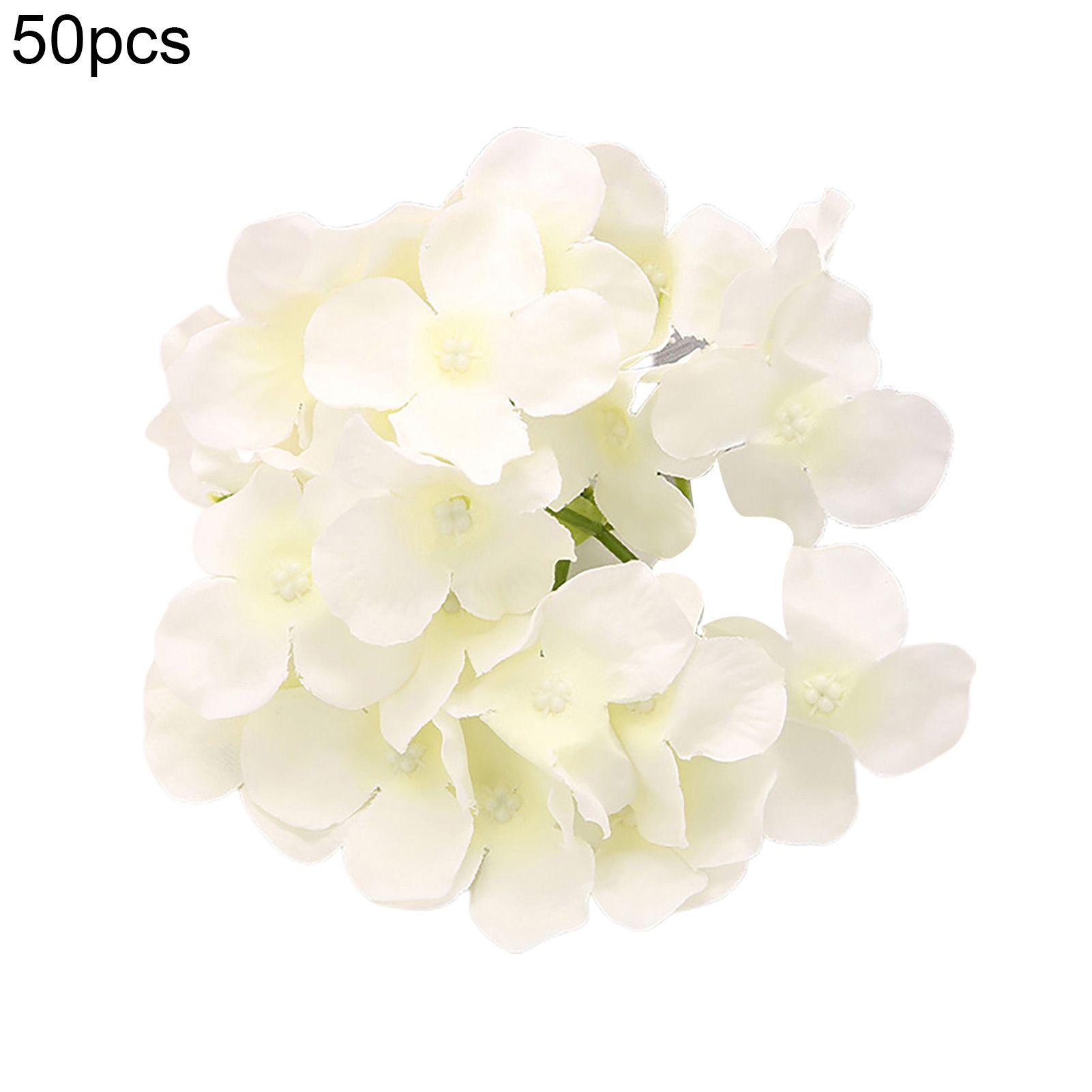 Fake Flower Eye-catching Decorative Colorfast Hydrangea Heads