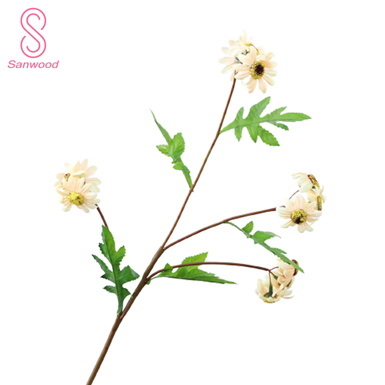 Simulation Flower Fadeless Decorative 6 Colors Faux Silk Artificial Flower for Home
