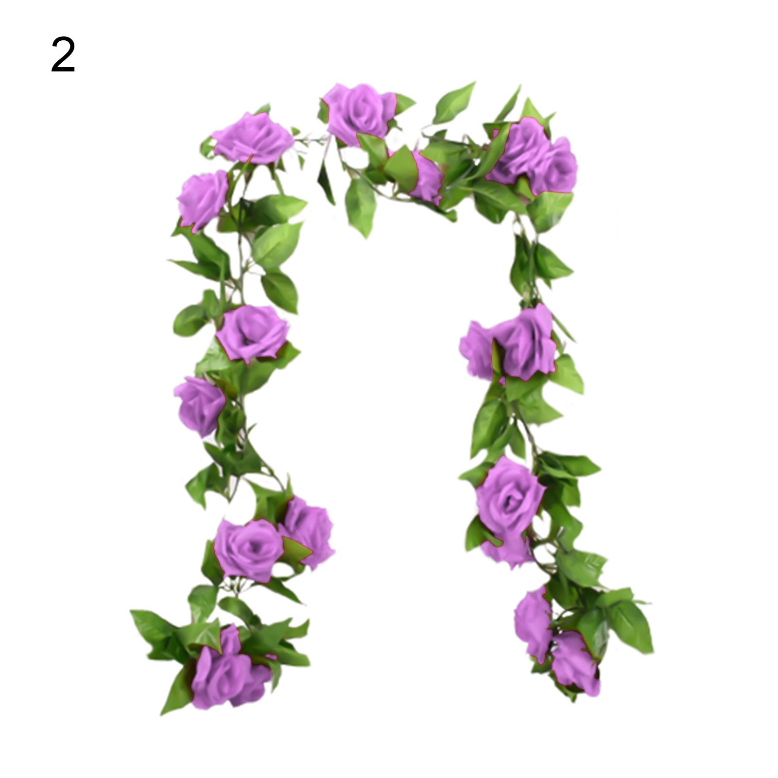 Fake Flower Attrtive Wall Decoration Rattan Fake Flower Vine