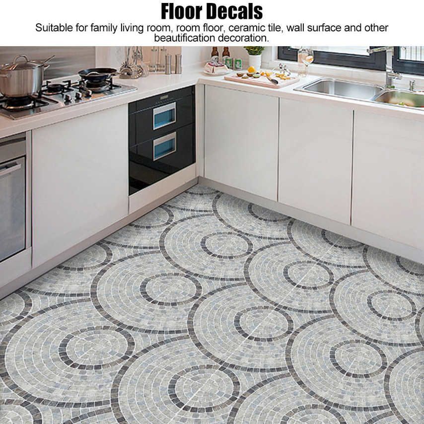 Wall Sticker 10Pcs Waterproof Tiles Non-slip Floor Decals for Kitchen Bathroom Decor