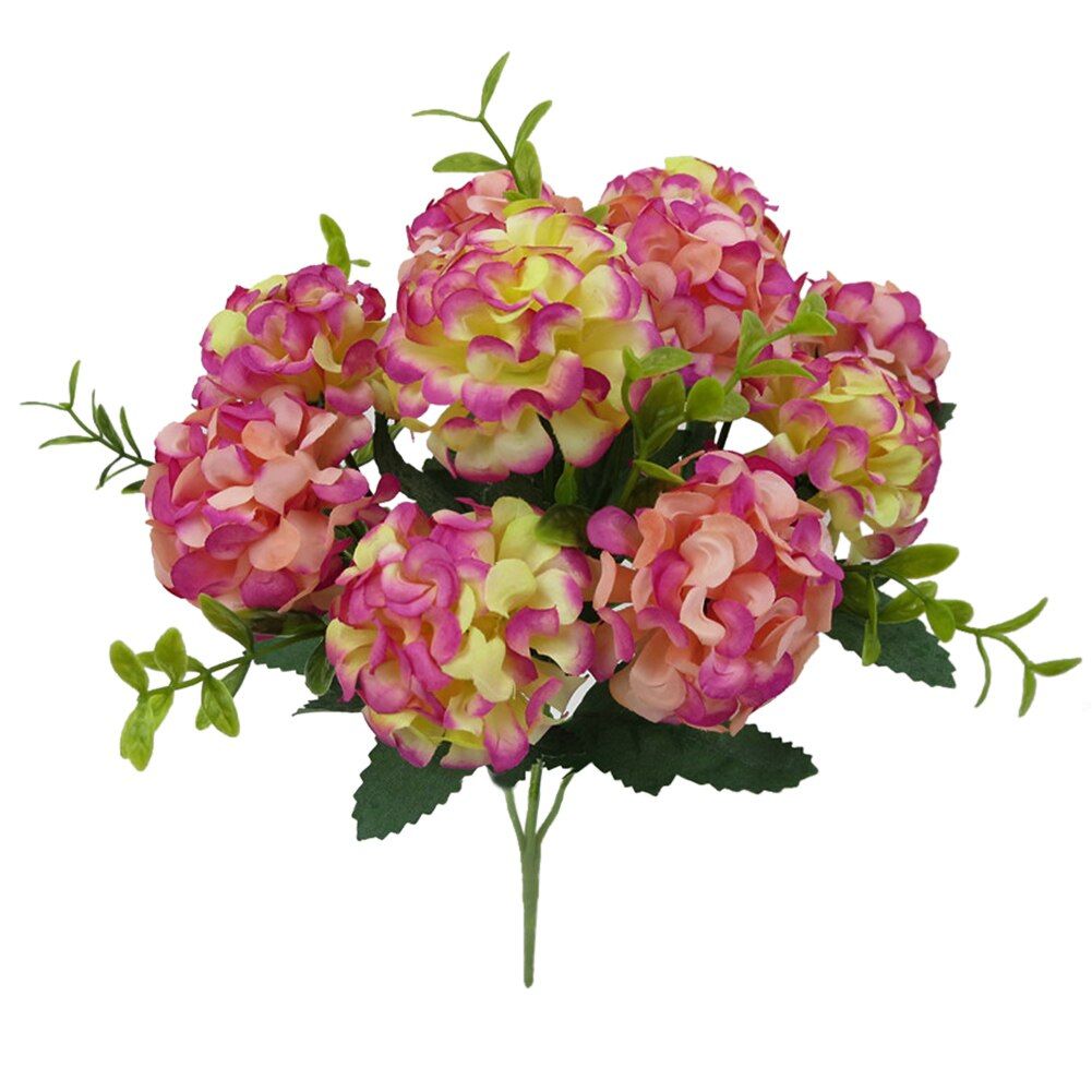 10 Heads Artificial Hydrangea Bride Bouquet Wedding Home Decoration Simulated Flower Party Supplies