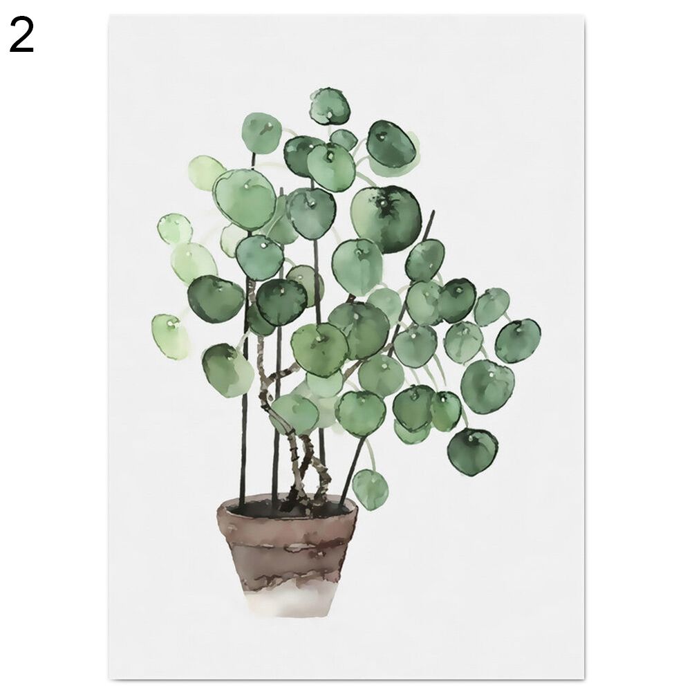 Nordic Style Greenery Leaf Canvas Painting Wall Living Room Picture Poster Decor