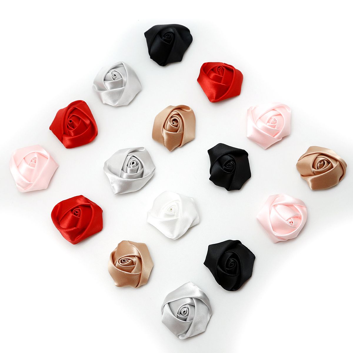 10-20pcs/pk Satin Wedding Home Decor Handmade Flower Ball 4cm Craft Party Supplies